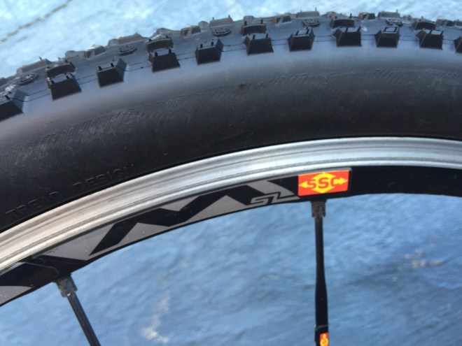 Mavic rims and Ritchey  tyres in great shape.