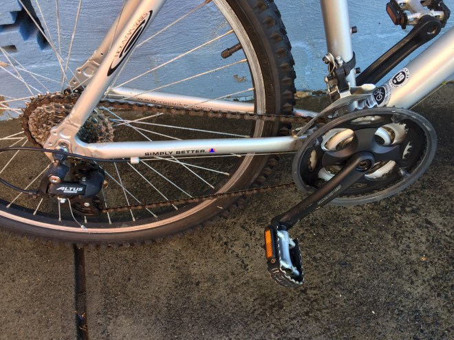 Big granny ring to make easy work of Hobart's ups and downs.